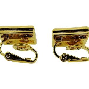 NINA RICCI Earring Gold x Silver x Rhinestone Women Authentic secondhand